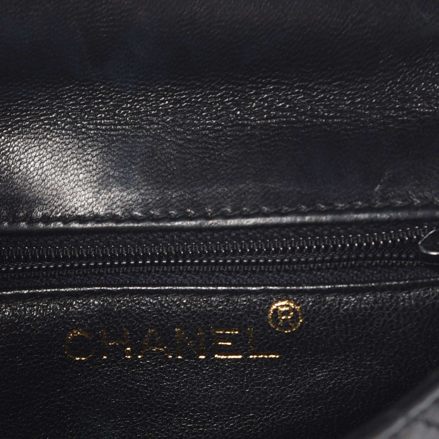 Chanel Lambskin Quilted 4 Chain Mini Flap Black 7 of 11