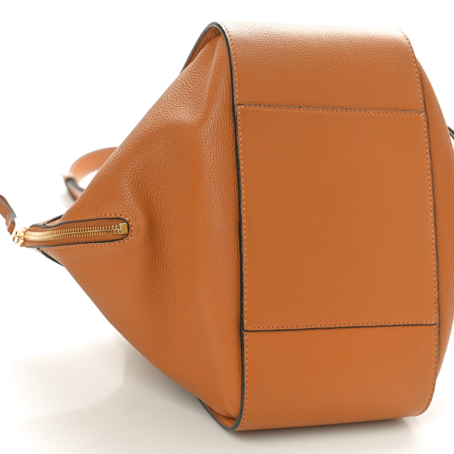 Grained Calfskin Small Hammock Shoulder Bag Tan