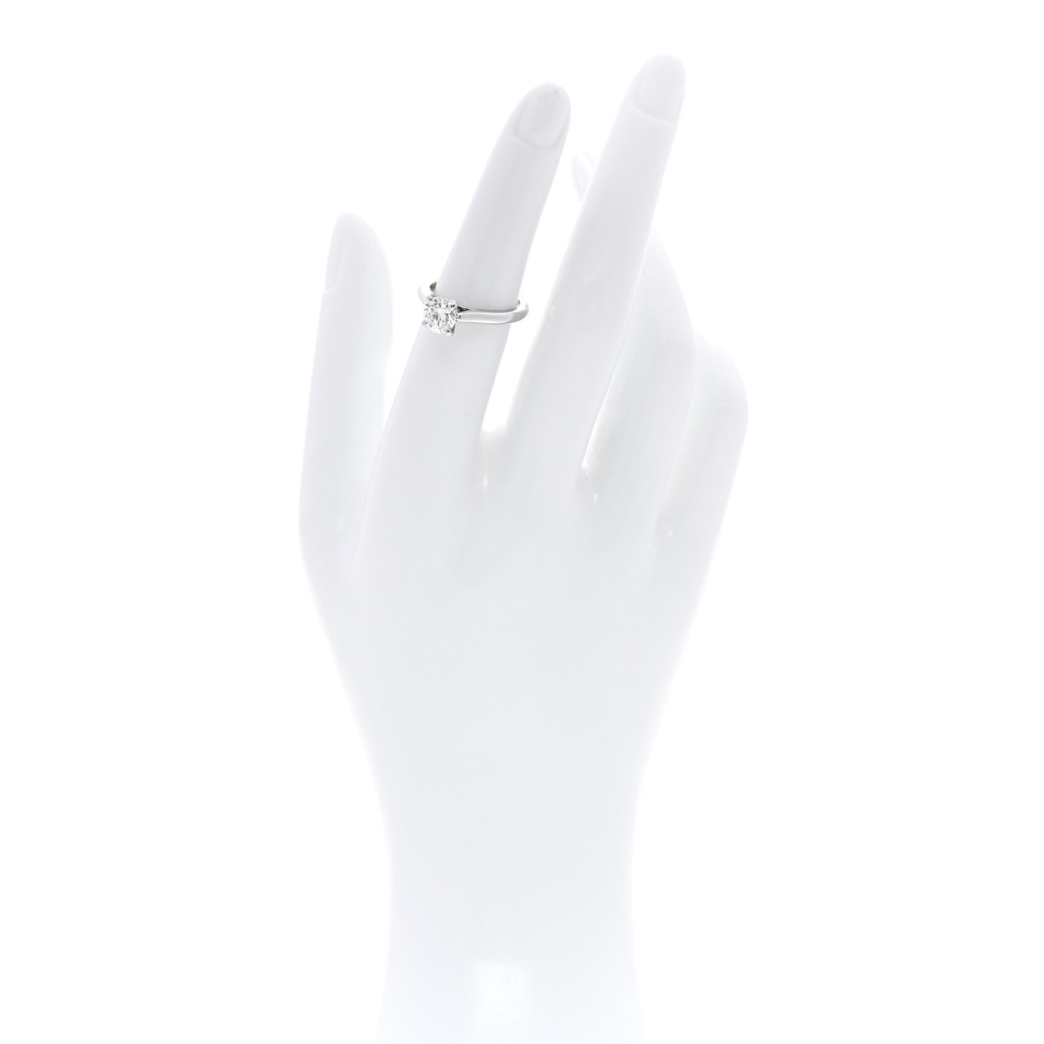Cartier Platinum Diamond 1.05ct 1895 Solitaire Engagement Ring 51 5.75 2 of 6