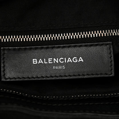 Balenciaga Chevre Silver Metallic Edge Hardware Velo Black 6 of 10