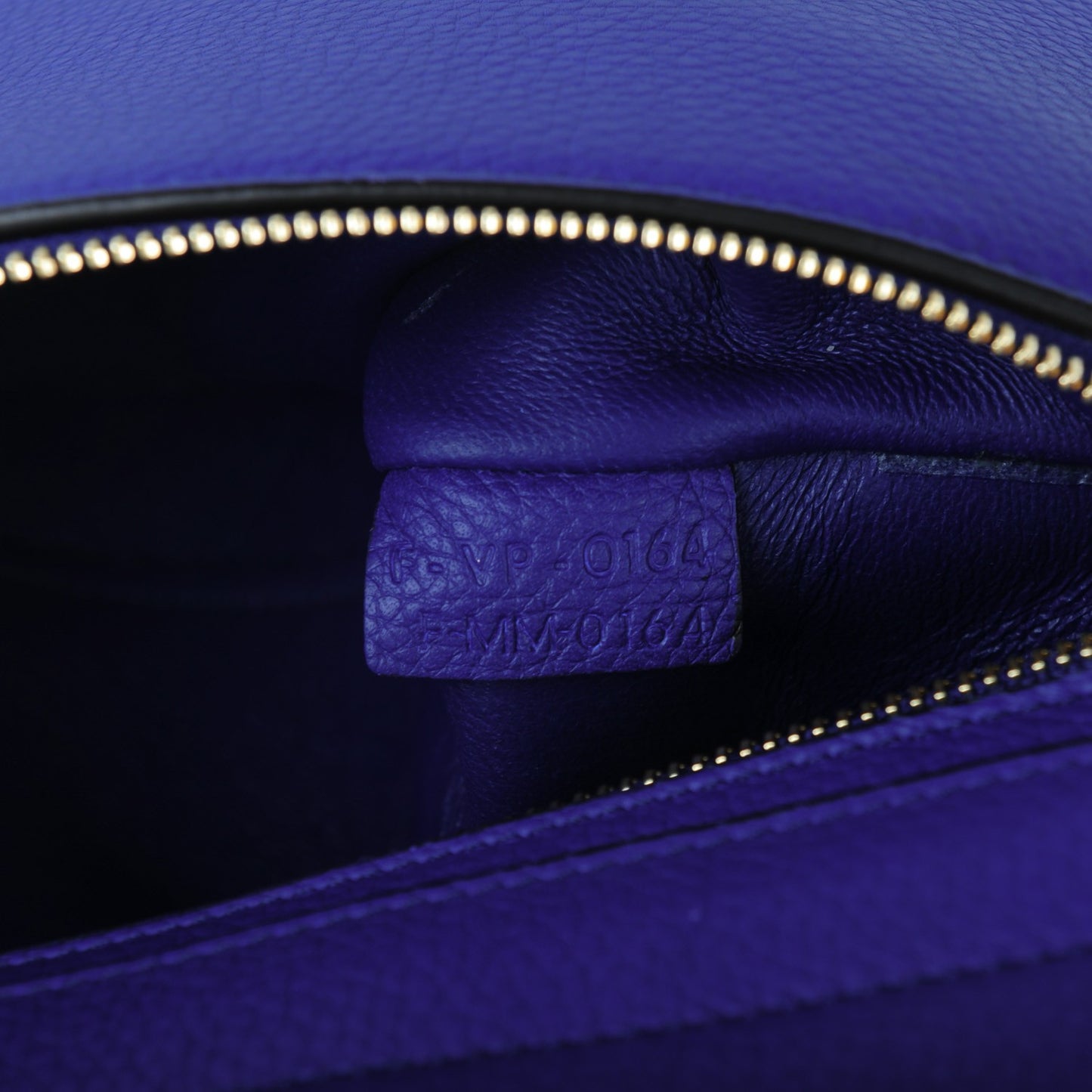 Drummed Calfskin Suede Medium Trapeze Indigo