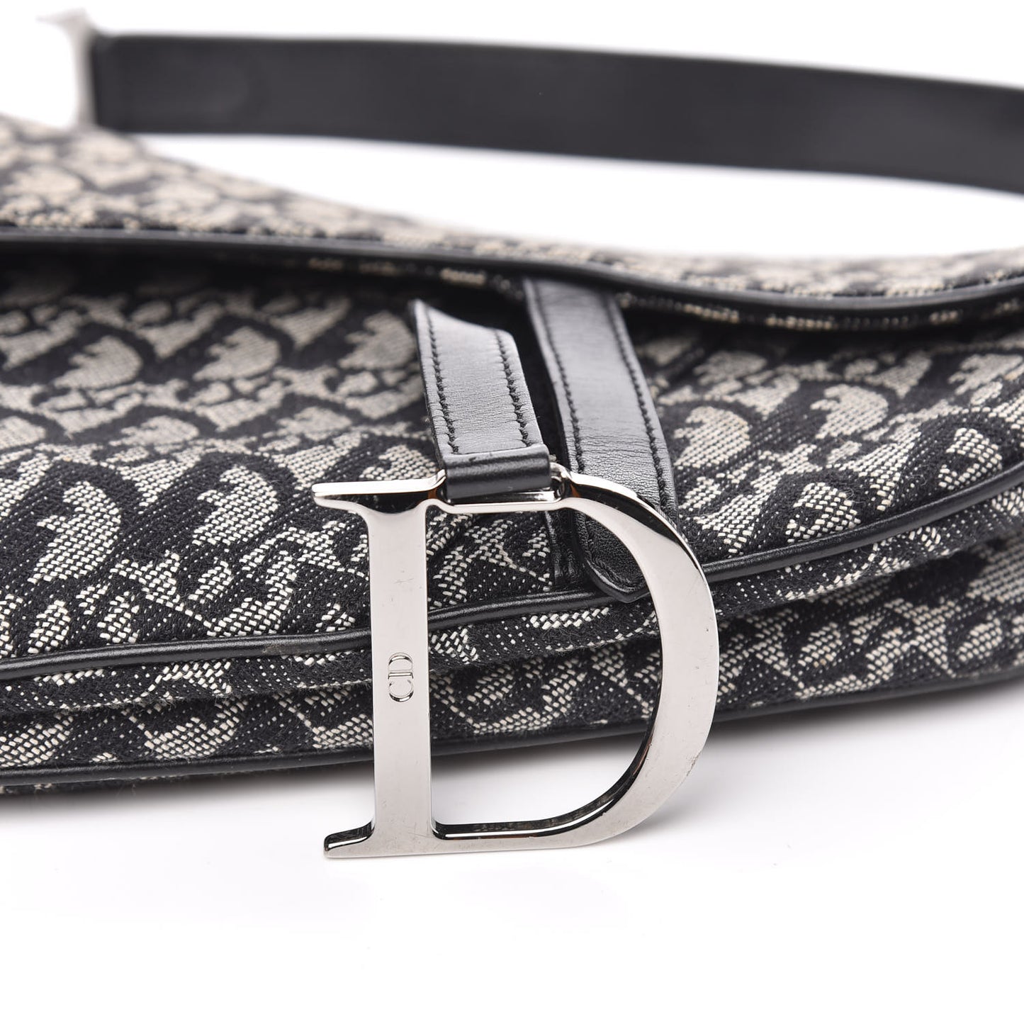 Monogram Saddle Bag Black