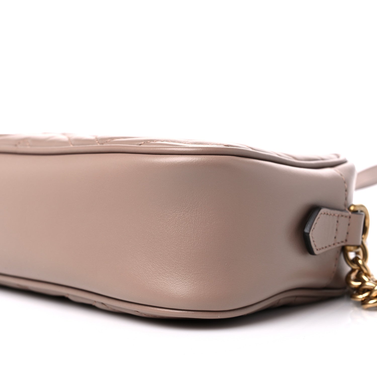 Gucci Calfskin Matelasse Small GG Marmont Chain Shoulder Bag Porcelain Rose 9 of 10