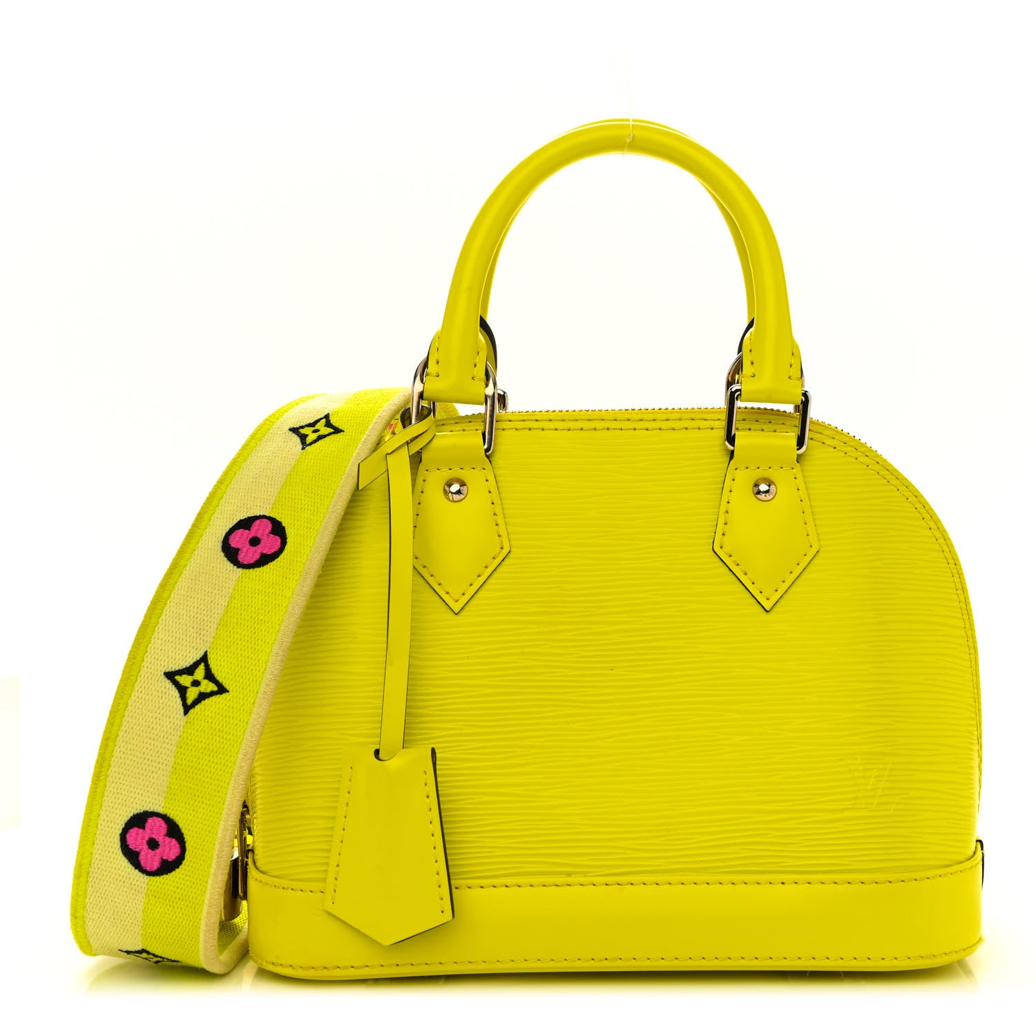 Louis Vuitton Epi Jacquard Alma BB Yellow Citron 1 of 9