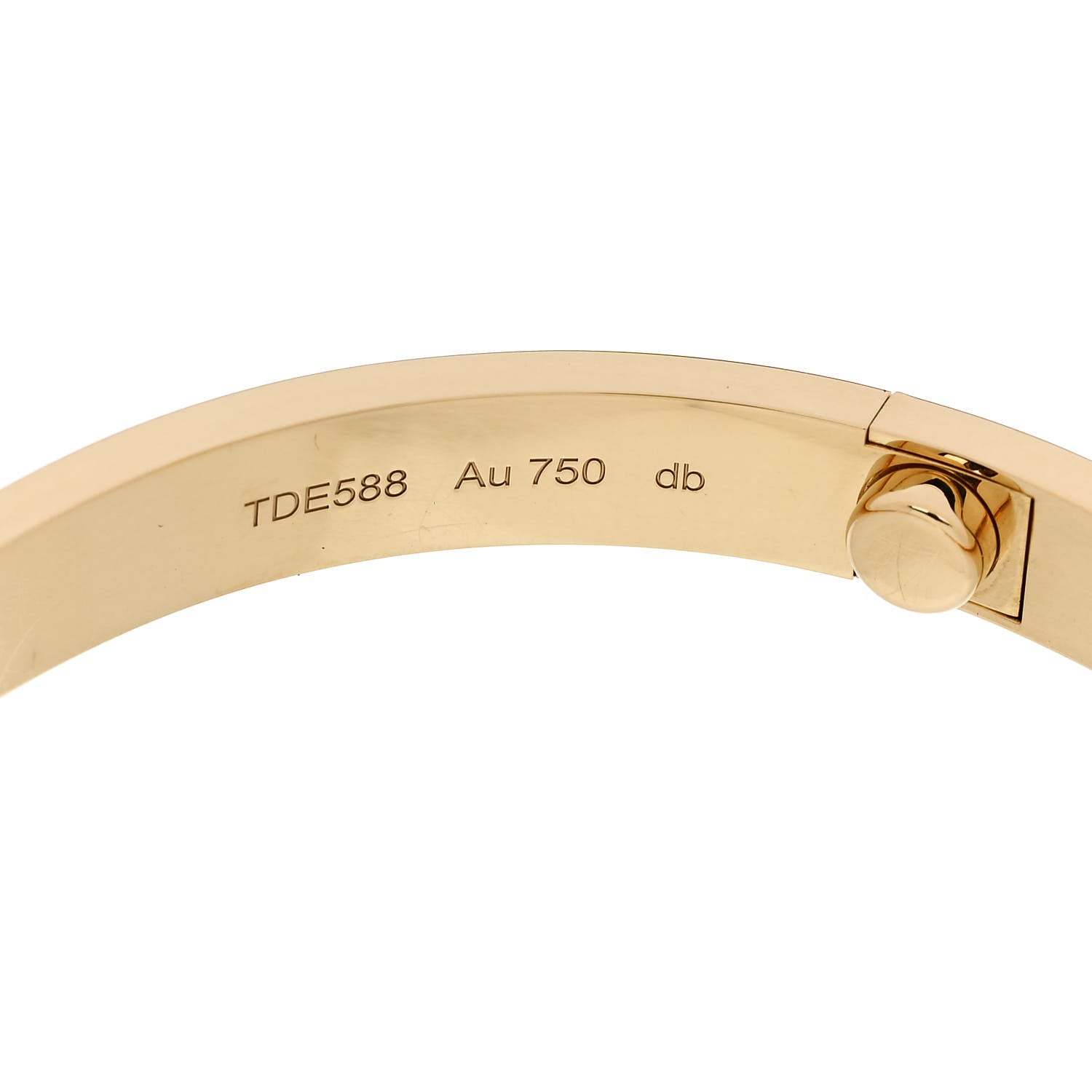 Cartier 18K Yellow Gold LOVE Bracelet 18 7 of 9