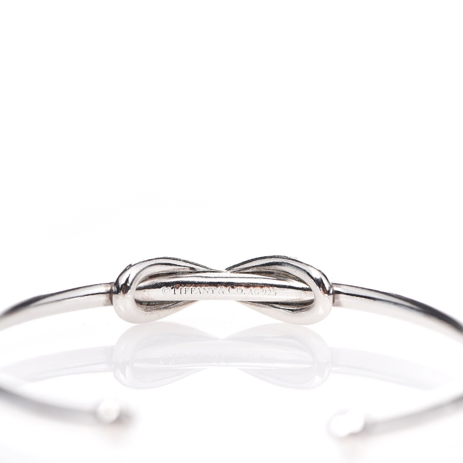 Tiffany Sterling Silver Infinity Cuff Bracelet 3 of 3