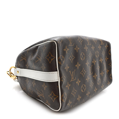 Louis Vuitton Monogram LV Match Speedy Bandouliere 25 White 4 of 9