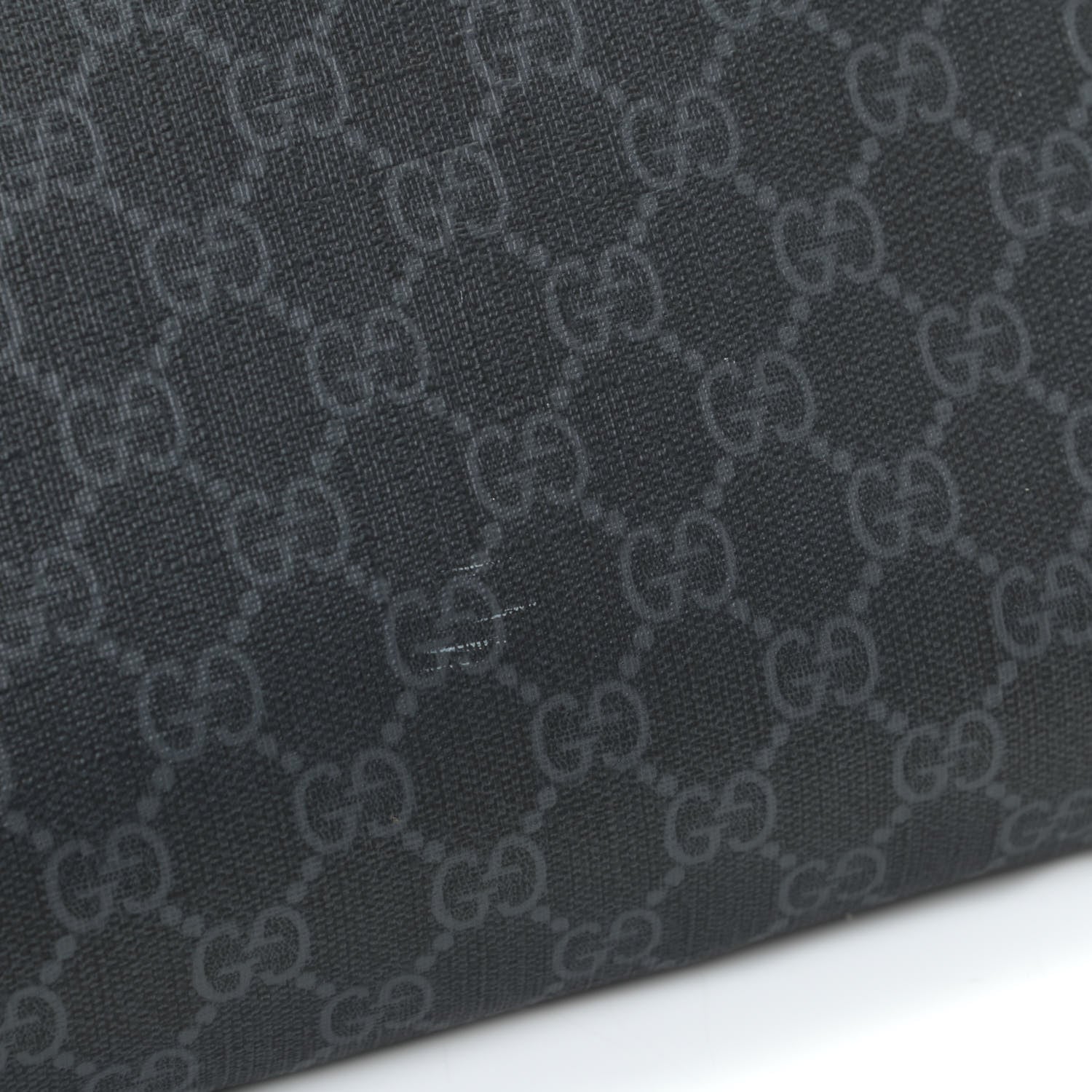 Gucci GG Supreme Monogram Appia Calfskin Web Flat Messenger Bag Black Grey 11 of 12