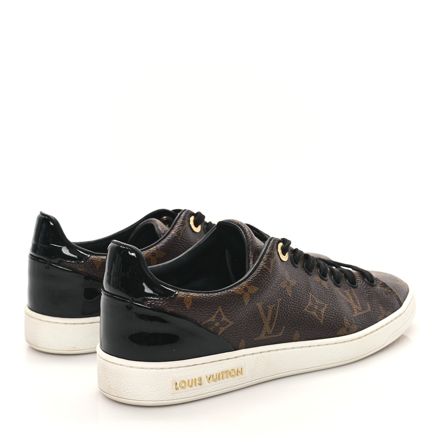 Louis Vuitton Patent Monogram Frontrow Sneakers 38 4 of 8