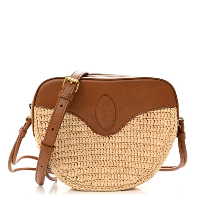 Saint Laurent Raffia Calfskin Le Monogramme Coeur 1 of 10