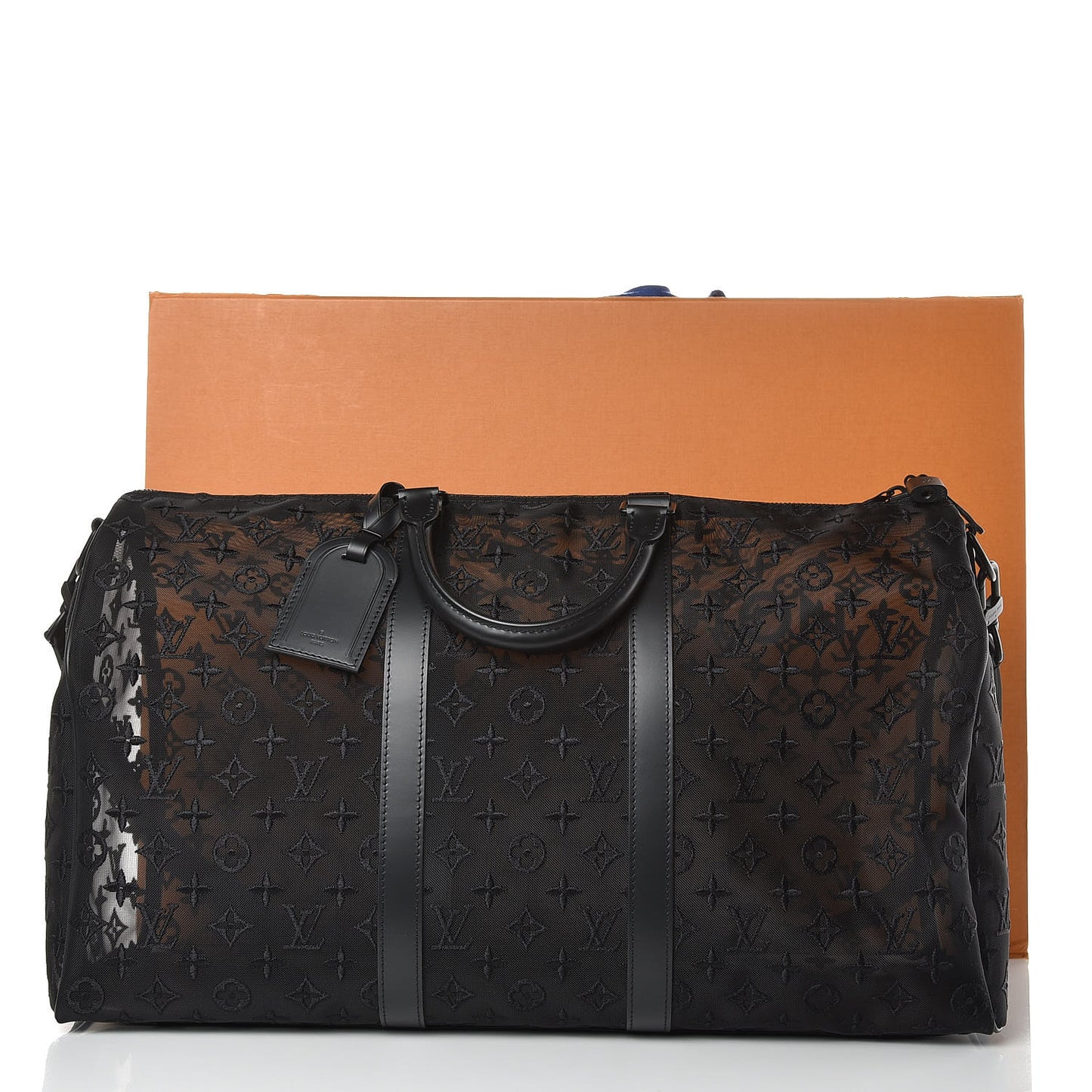 Monogram See Through Keepall Bandouliere 50 Black