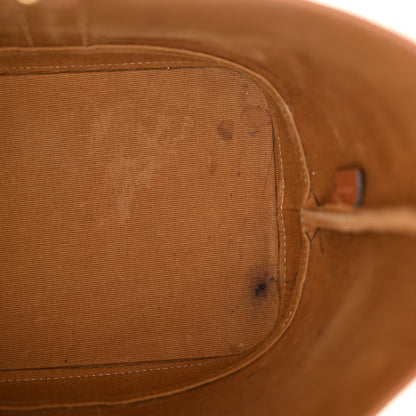 Celine Triomphe Canvas Calfskin Small Bucket Bag Tan 12 of 13