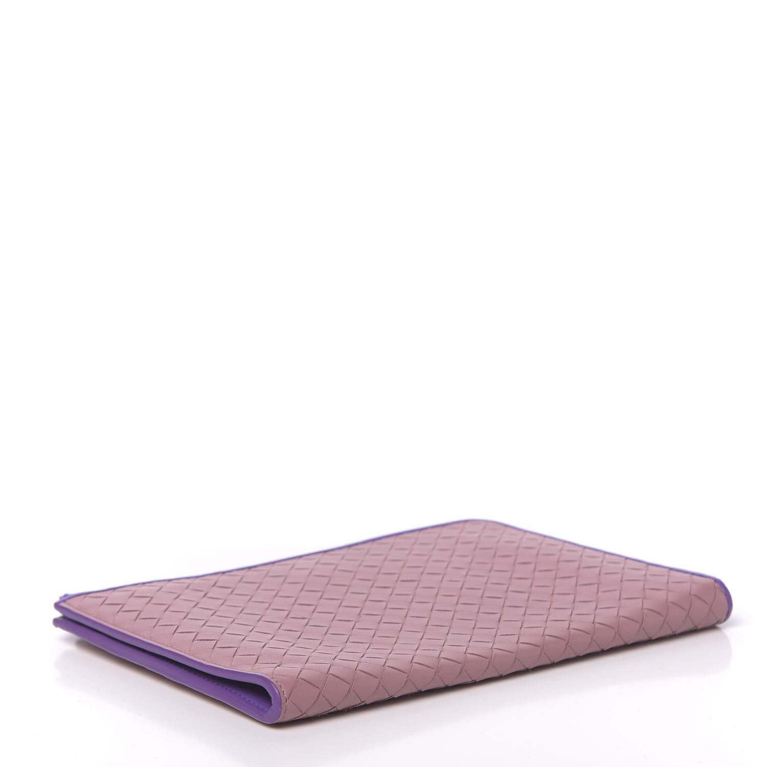 Bottega Veneta Nappa Intrecciato Flat Zip Pouch Deco Rose Corot 4 of 9