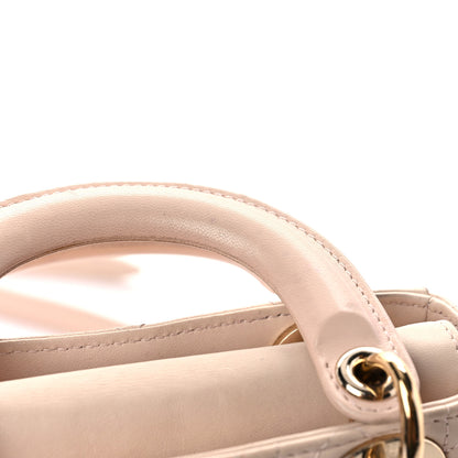 Christian Dior Lambskin Cannage Mini Lady Dior Rose Poudre 15 of 19