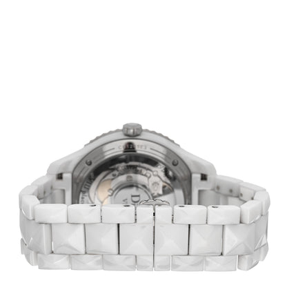 Christian Dior Stainless Steel Ceramic Diamond 38mm Dior VIII Automatic Watch White 3 of 5