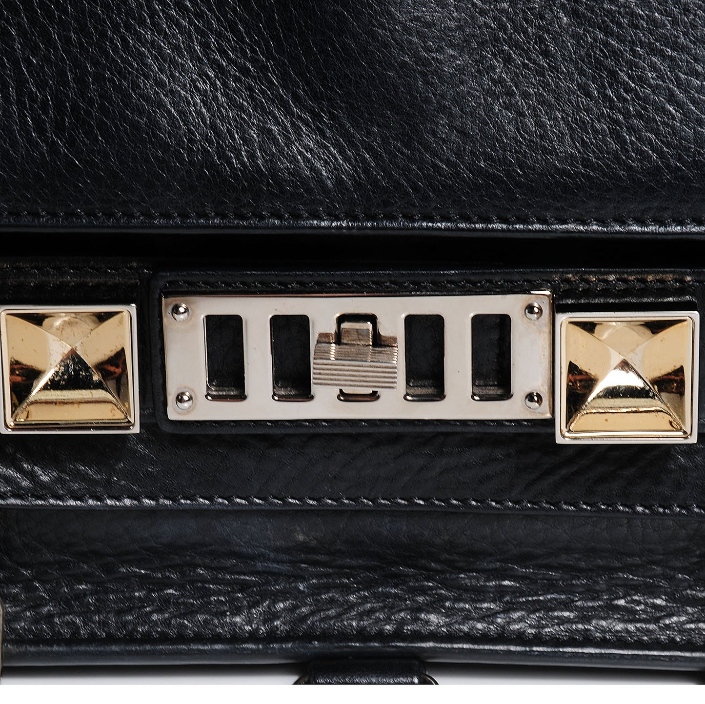 Leather PS11 Classic Shoulder Bag Black