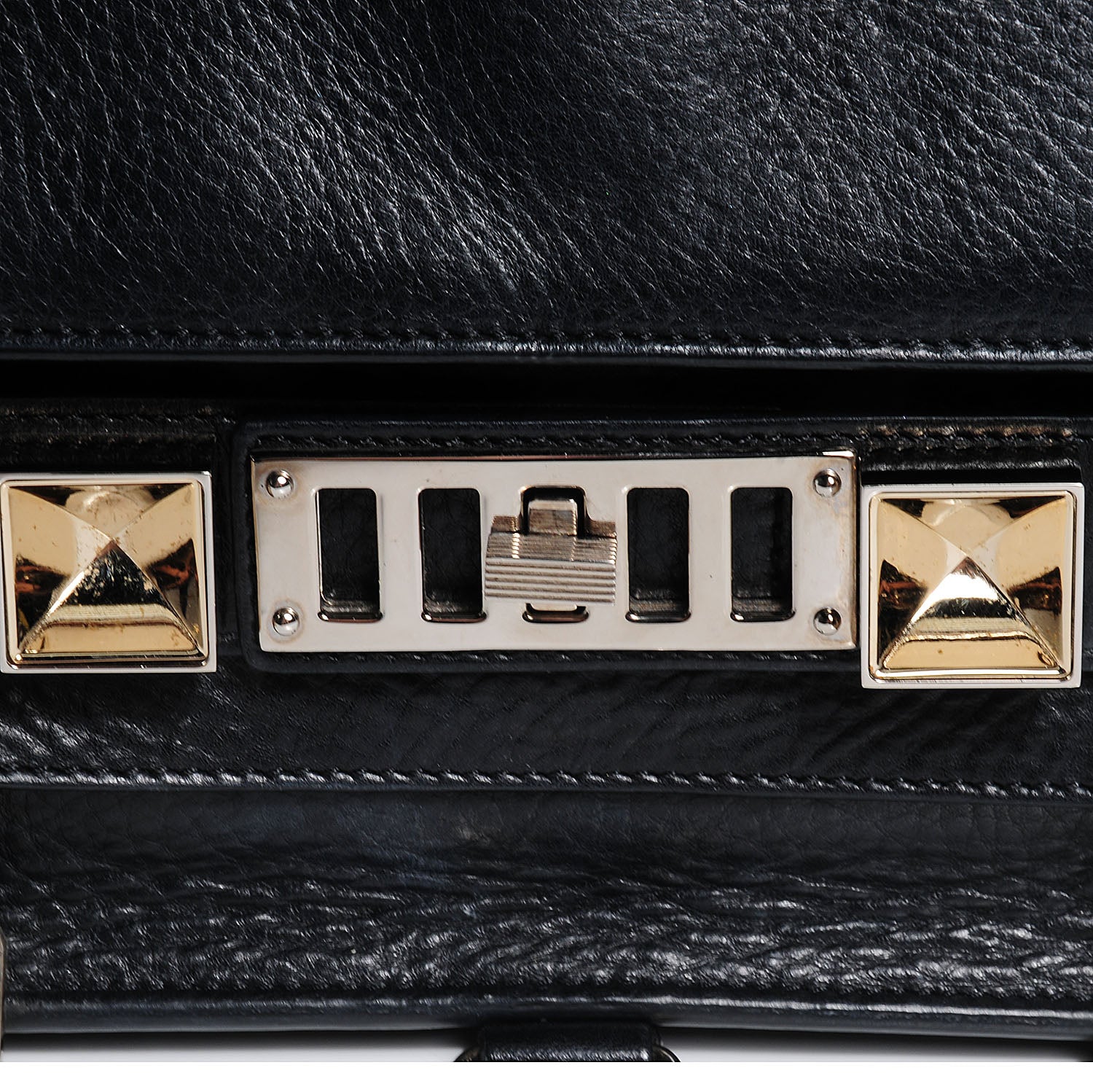 Proenza Schouler Leather PS11 Classic Shoulder Bag Black 6 of 11