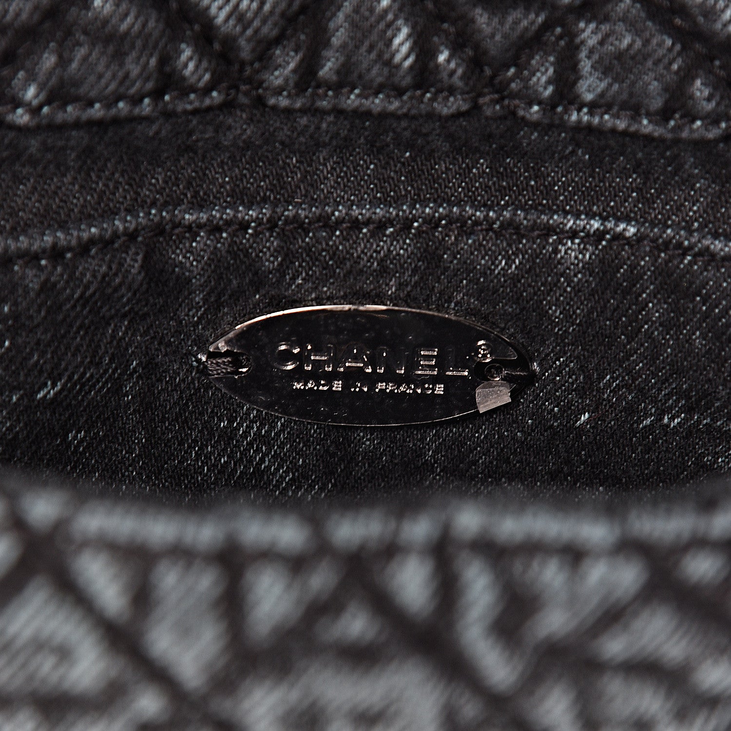 Chanel Denim Quilted Small Denimpression Flap Blue Black 6 of 10