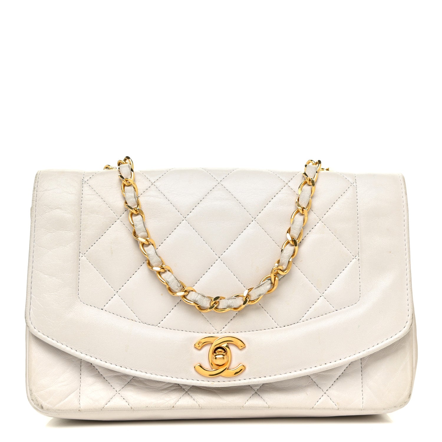 Chanel Lambskin Quilted Medium Single Flap White 1 of 24