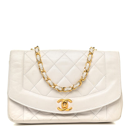 Chanel Lambskin Quilted Medium Single Flap White 1 of 24