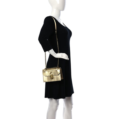 Christian Louboutin Metallic Calfskin Mini Elisa Shoulder Bag Gold 2 of 10
