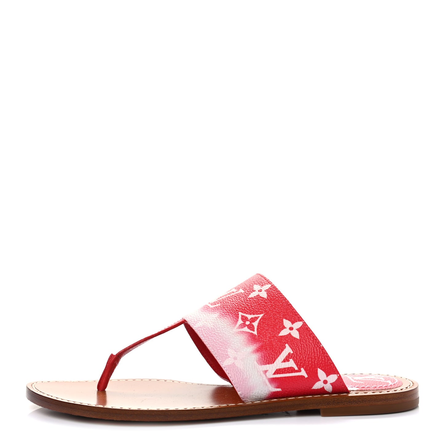 Monogram Escale Palma Sandals 37.5 Rouge