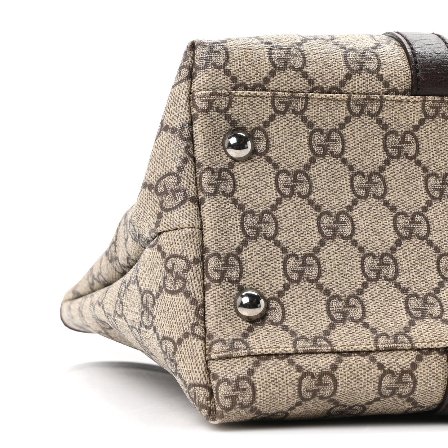 GG Plus Monogram Medium Joy Tote Dark Brown
