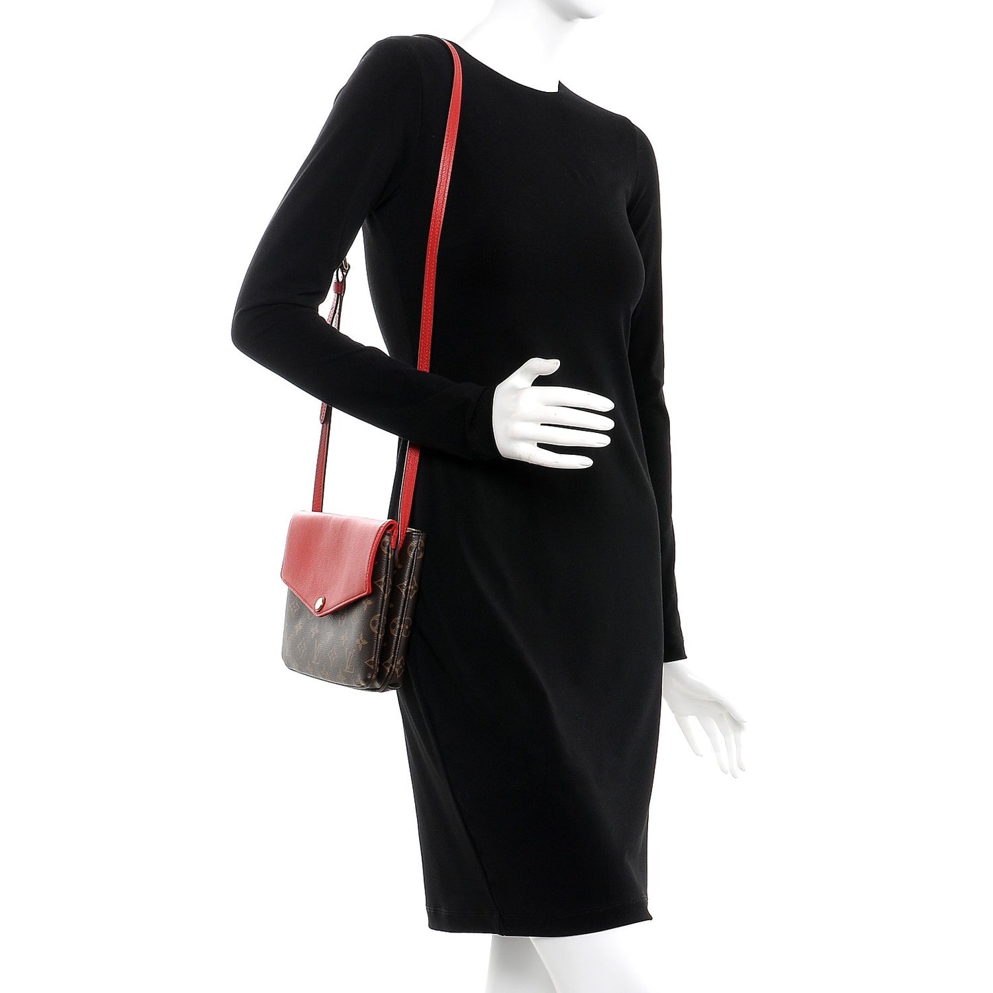 Monogram Twice Pochette Cherry