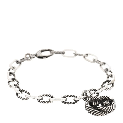 Gucci Sterling Silver Interlocking G Charm Bracelet 1 of 3