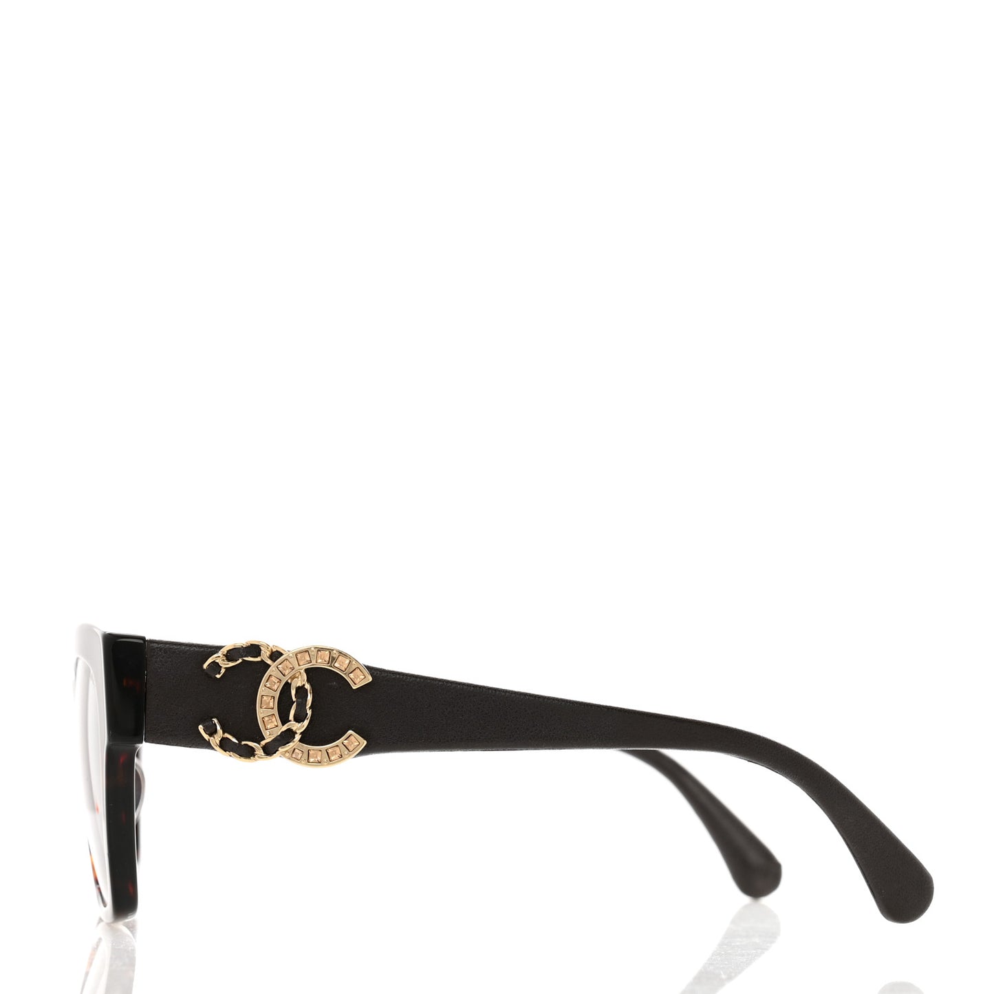 Acetate Square Cat Eye CC Sunglasses 5456 Tortoise