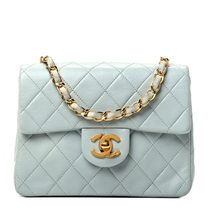 Chanel Lambskin Quilted Mini Square Flap Blue 1 of 4