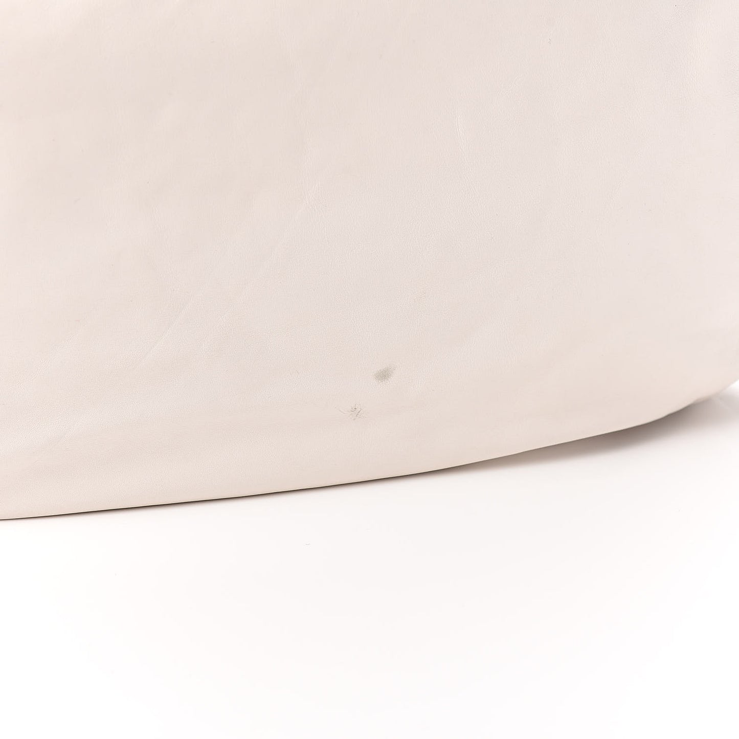 Calfskin Modern Chain Rhodoid Hobo White