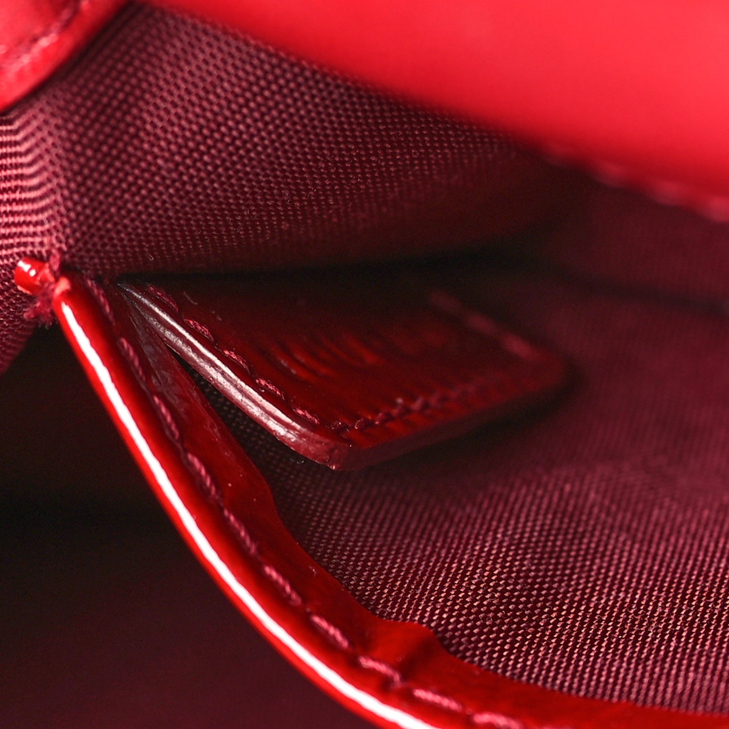 Patent Cannage Lady Dior Convertible Clutch Red