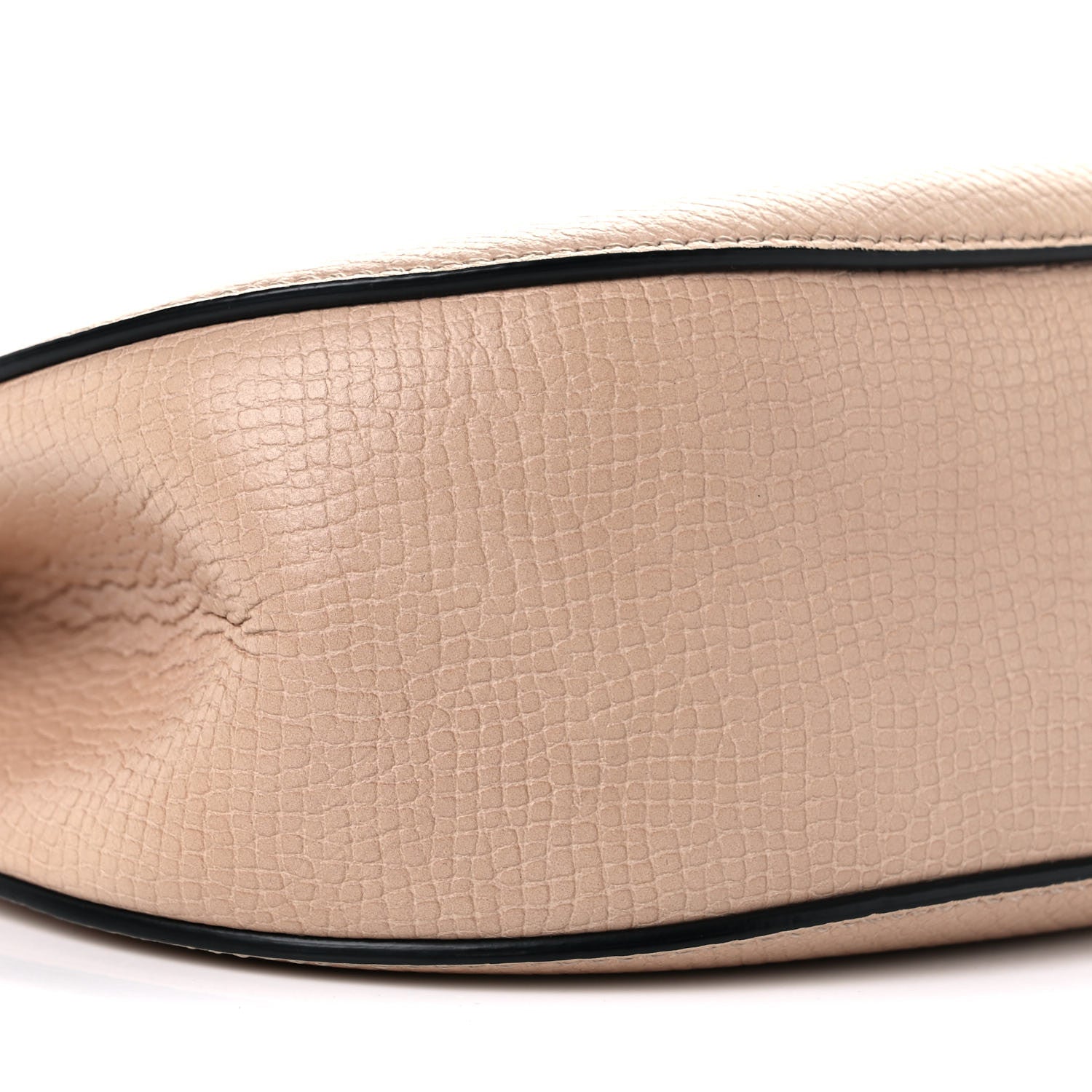 Chloe Grained Calfskin Lambskin Mini Bi-Color Drew Shoulder Bag Powder Beige Caramel 9 of 14