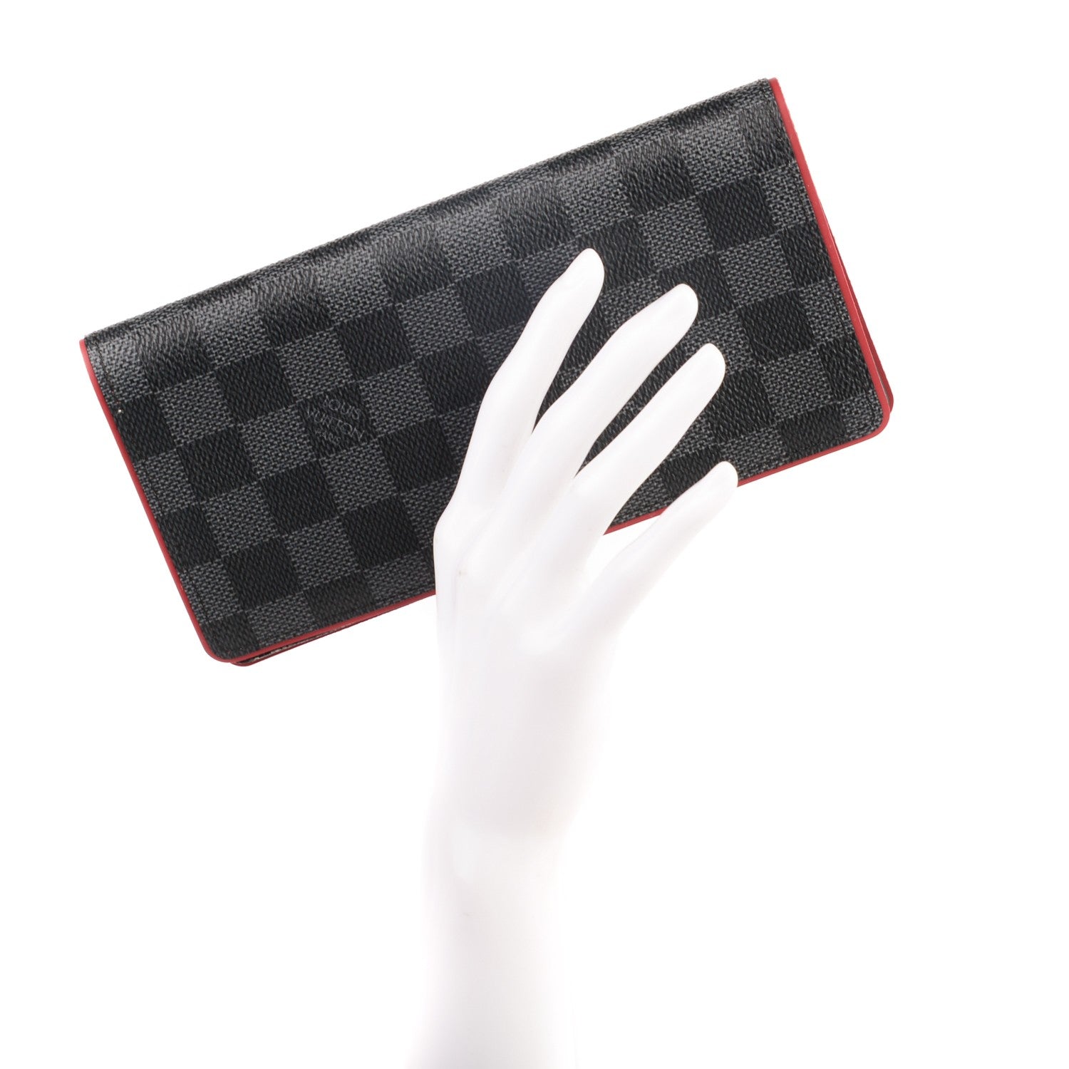 Louis Vuitton Damier Graphite Brazza Wallet Bordeaux 2 of 7