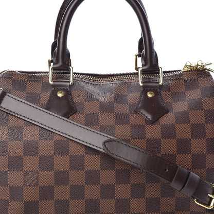 Louis Vuitton Damier Ebene Speedy Bandouliere 25 9 of 11