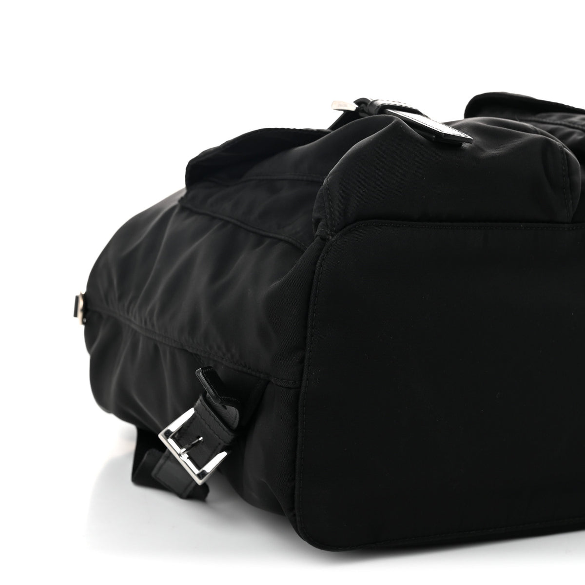 Tessuto Nylon Saffiano Medium Backpack Black