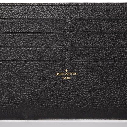 Louis Vuitton Calfskin Felicie Chain Wallet Card Holder Insert Black 5 of 9