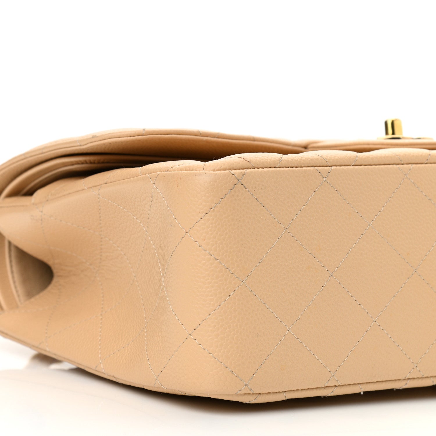 Chanel Caviar Quilted Jumbo Double Flap Beige 9 of 11