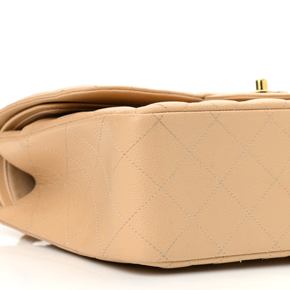 Chanel Caviar Quilted Jumbo Double Flap Beige 9 of 11