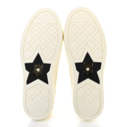Christian Dior Canvas Oblique Walk'N'Dior Low Top Sneakers 37.5 Gold 5 of 9