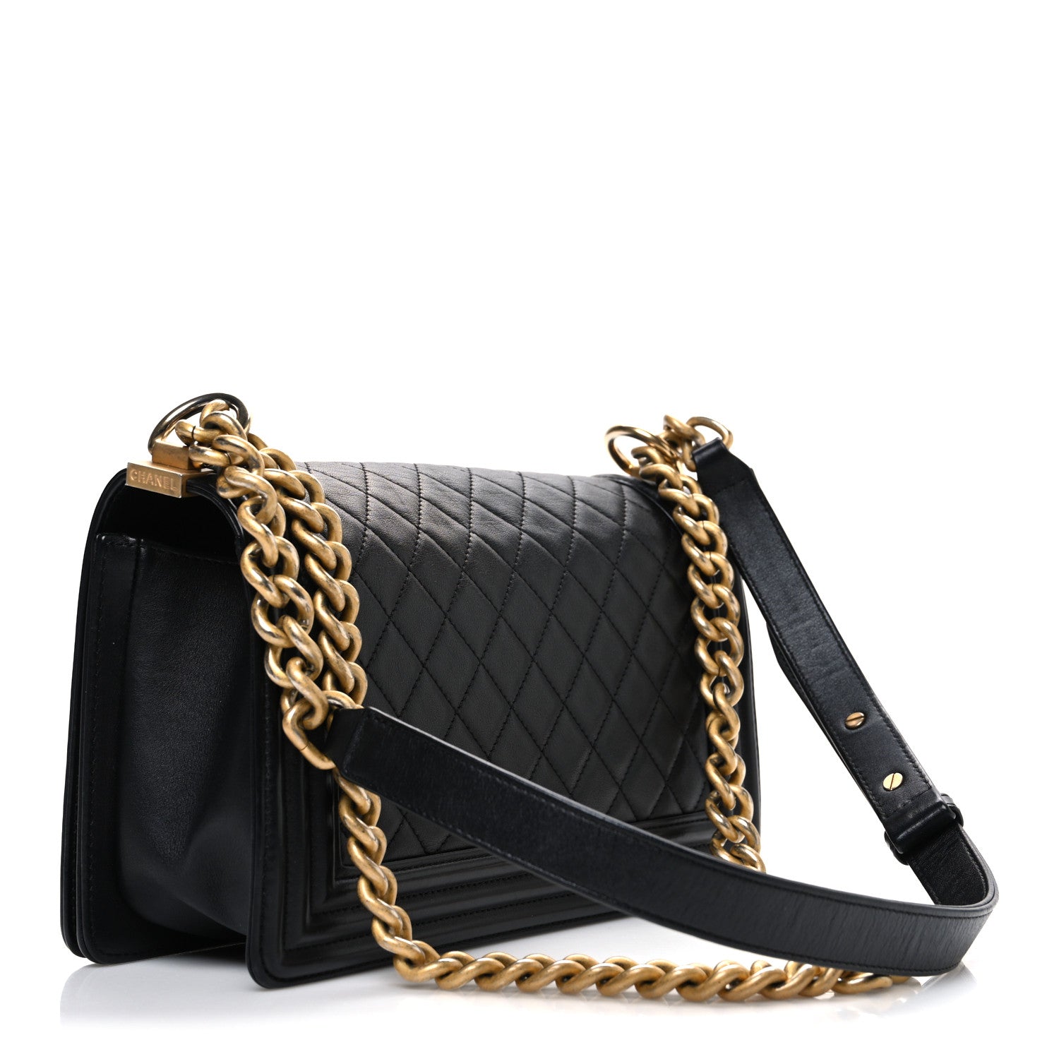Chanel Calfskin Quilted Medium Boy Flap Black 3 of 10