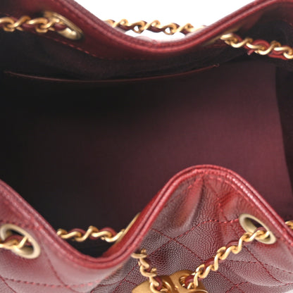 Chanel Caviar Quilted Small Chanel 25 Handbag Burgundy 5 of 11