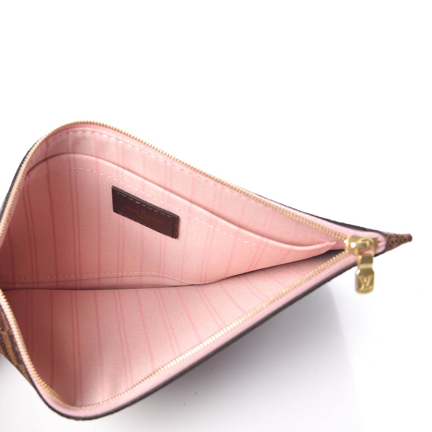 Damier Ebene Neverfull MM GM Pochette Rose Ballerine