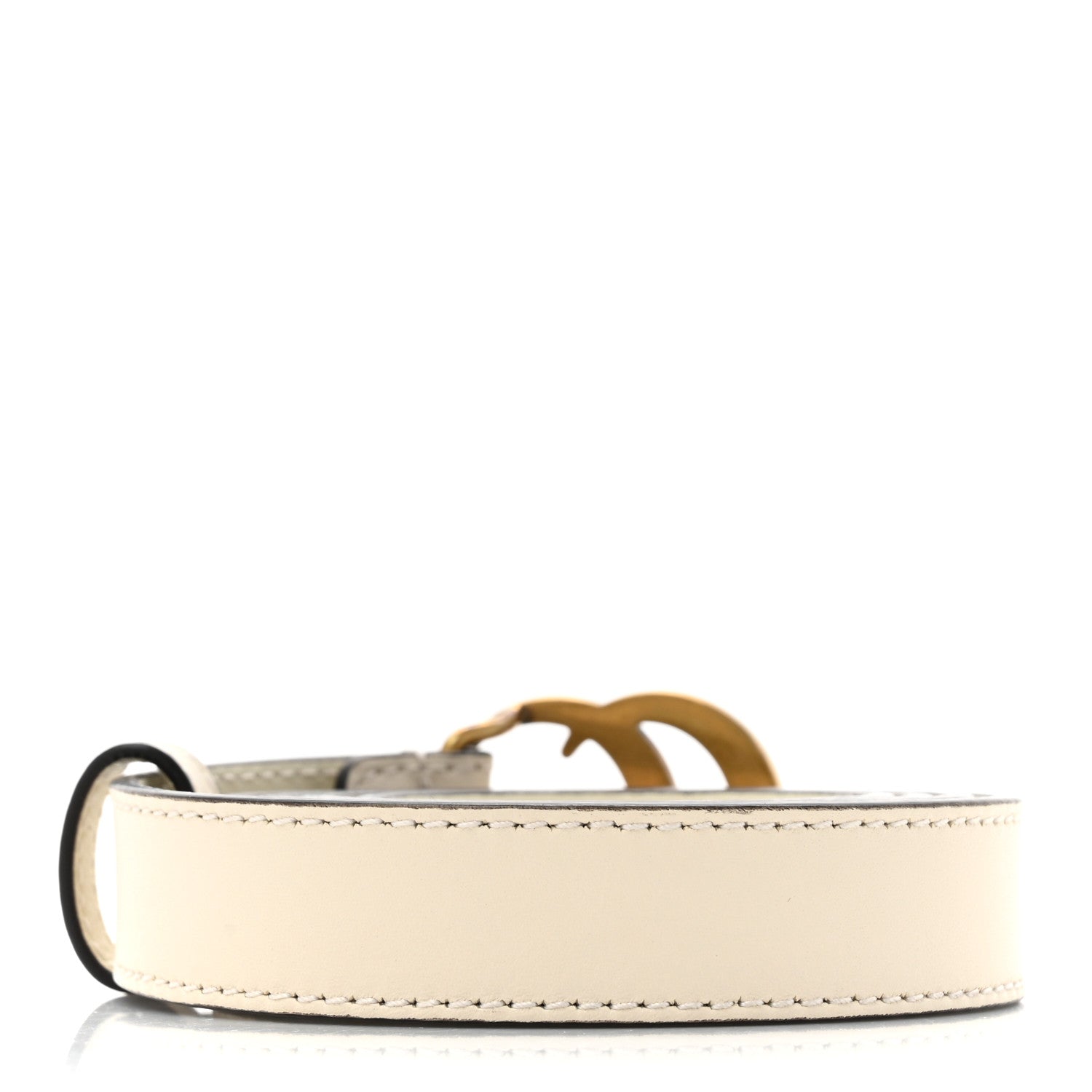 Gucci Calfskin Double G 20mm Belt 80 32 Mystic White 2 of 4