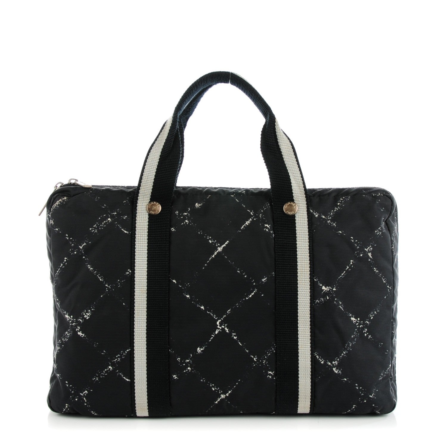 Chanel Nylon Travel Laptop Bag Black 1 of 9