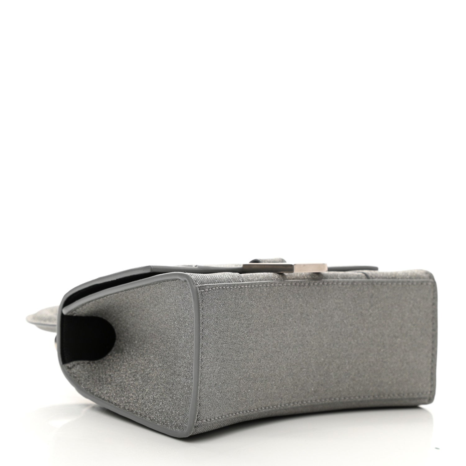 Balenciaga Glitter Fabric Hourglass Top Handle Bag XS Grey 4 of 9