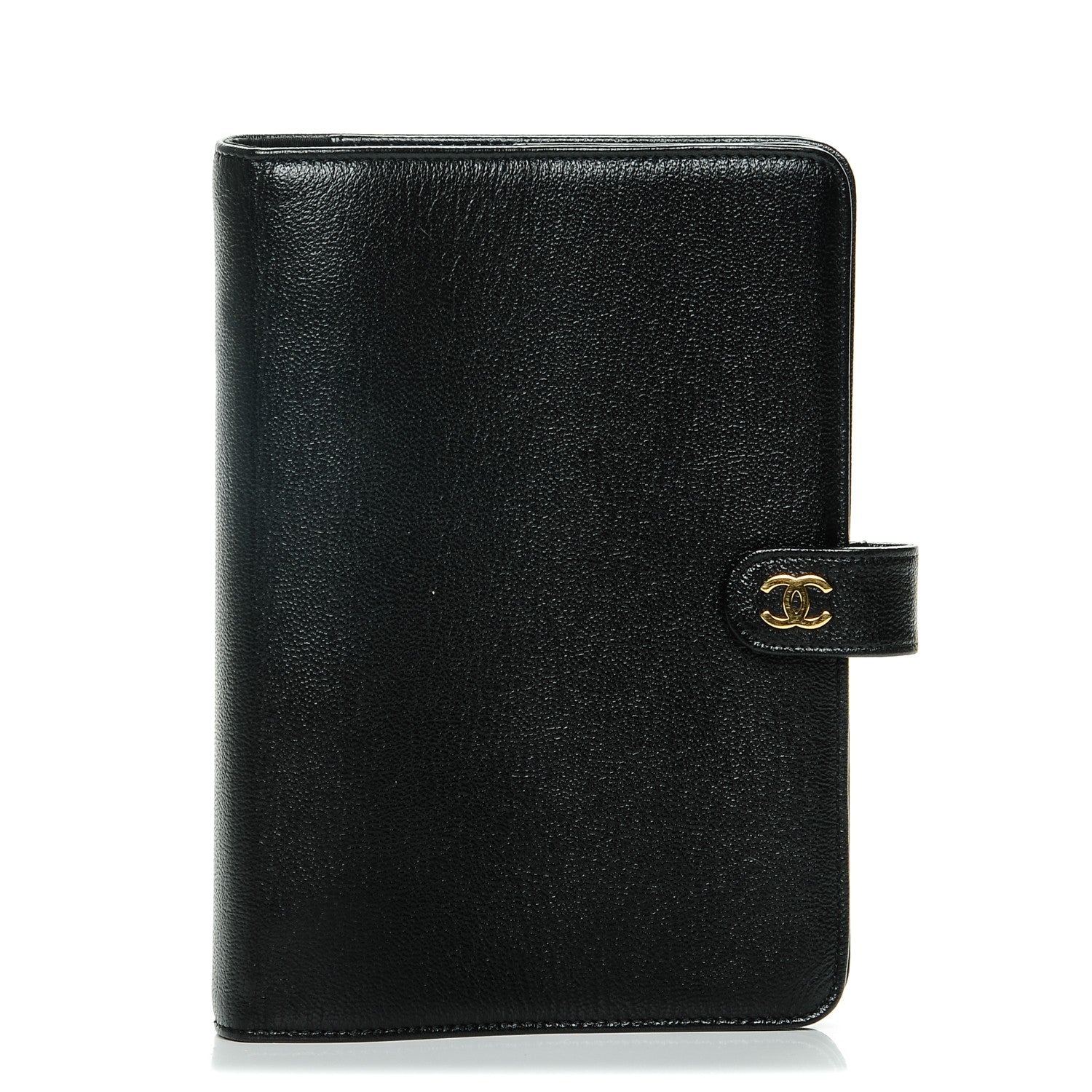 Chanel Goatskin Small Ring Agenda Planner Black 1 of 8