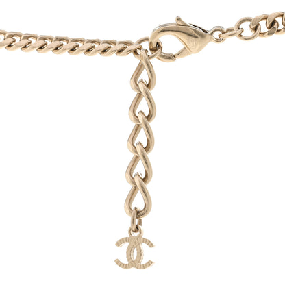 Chanel Crystal Pearl CC No. 5 Perfume Bottle Necklace White Gold 5 of 6