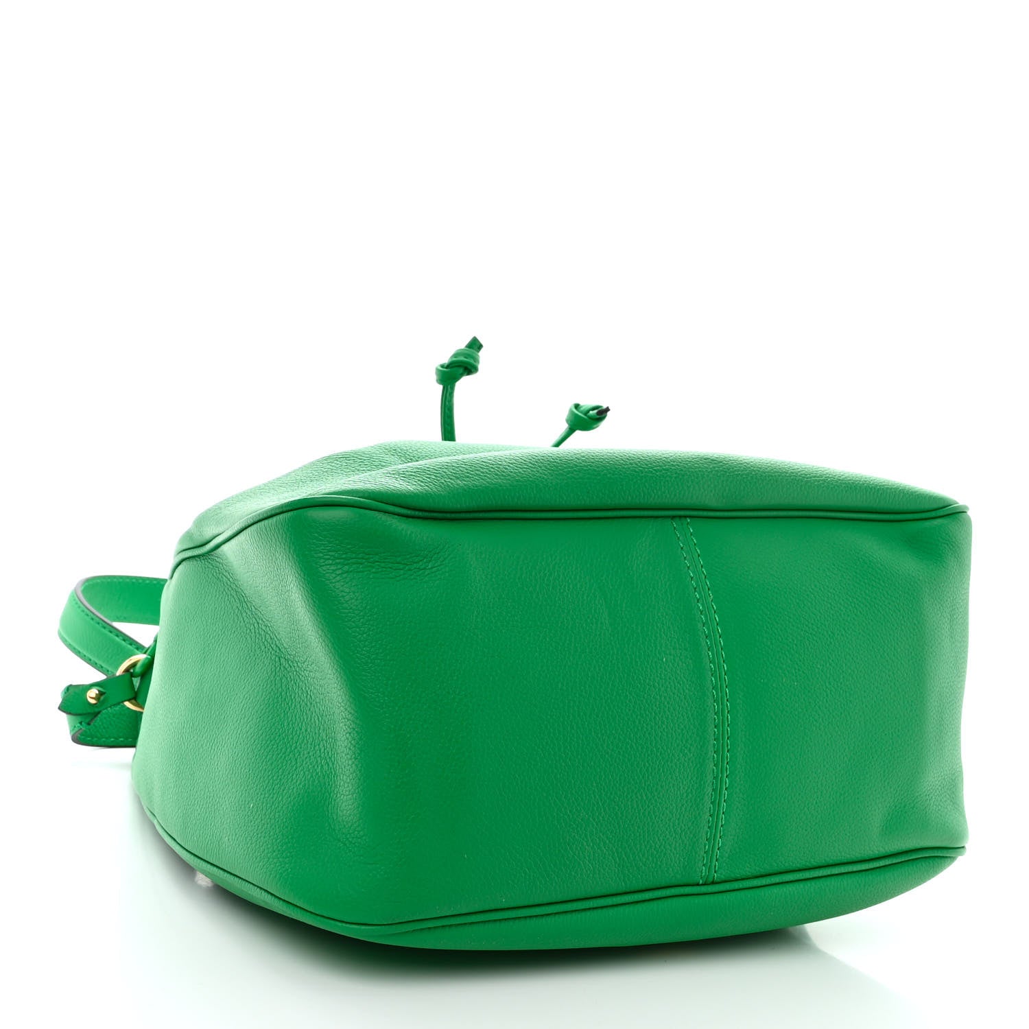 Versace Grained Calfskin La Medusa Bucket Bag Green 4 of 10